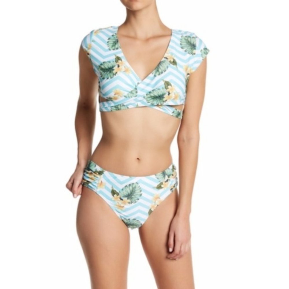 Marilyn Monroe tropical chevron bikini